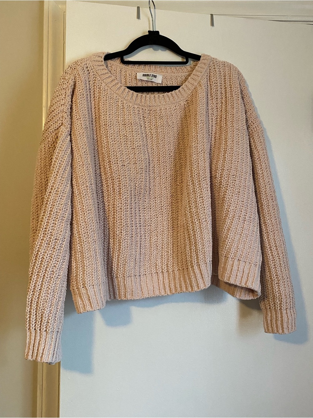 Soft Pink Cropped Sweater